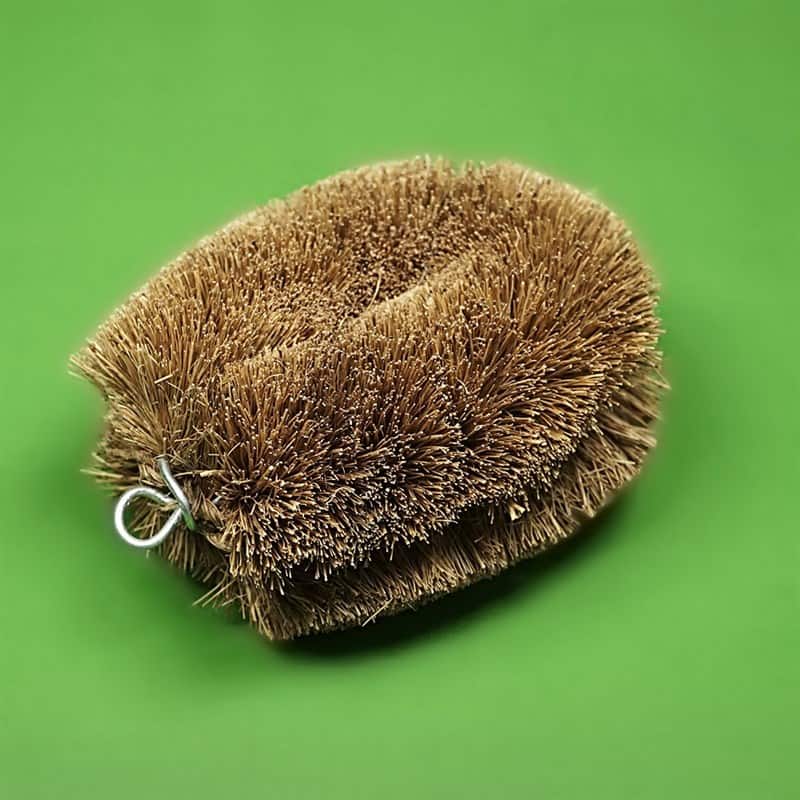 Natural coconut fibre tawashi cleaning brush
